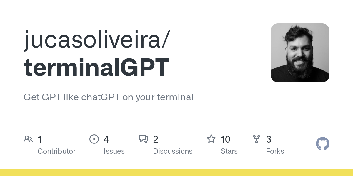 chatGPT on your terminal