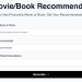 Movie & Book Recommender