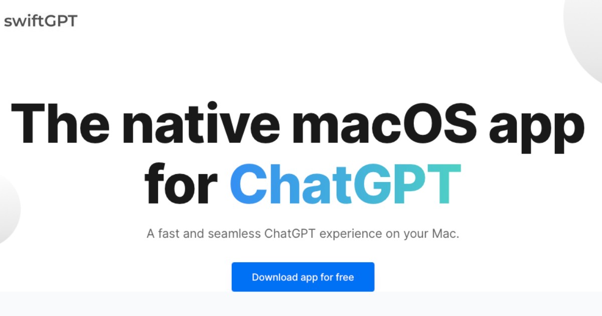 swiftGPT.app