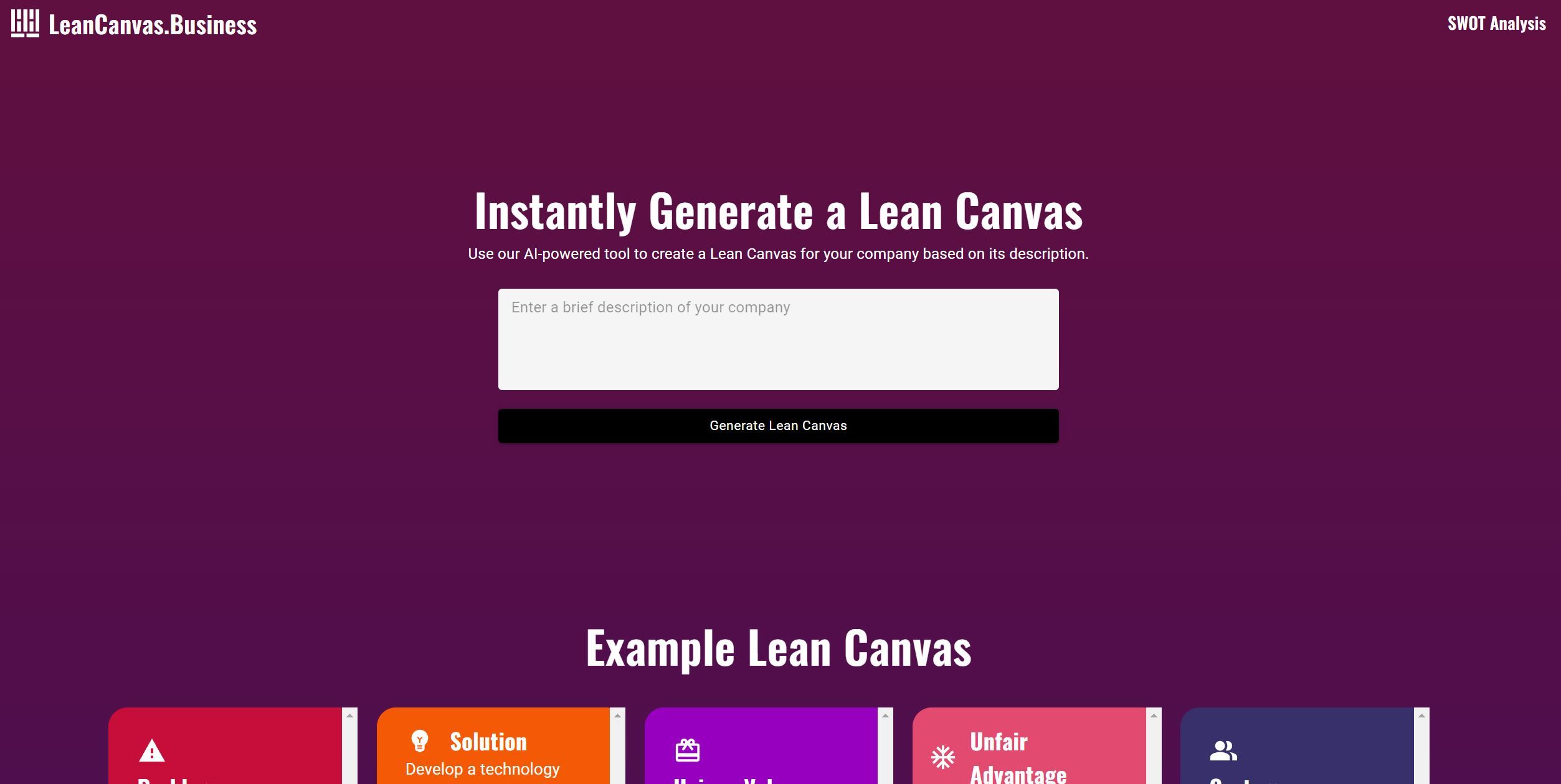 Lean Canvas