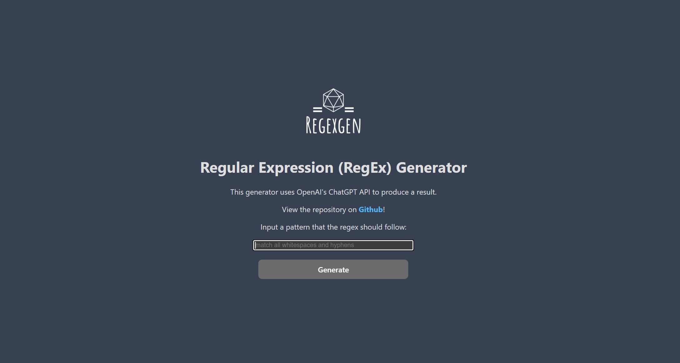 RegEx Generator