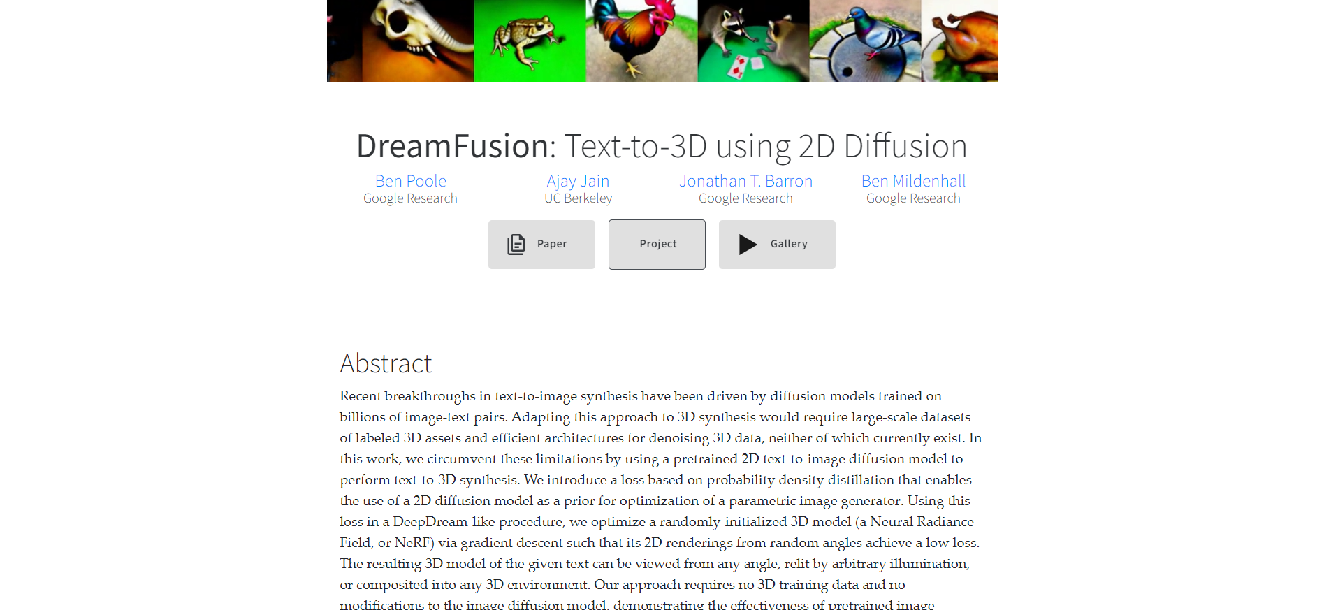 DreamFusion