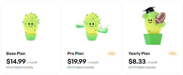 caktus ai pricing plans